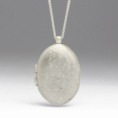 Sandcast Silver Locket