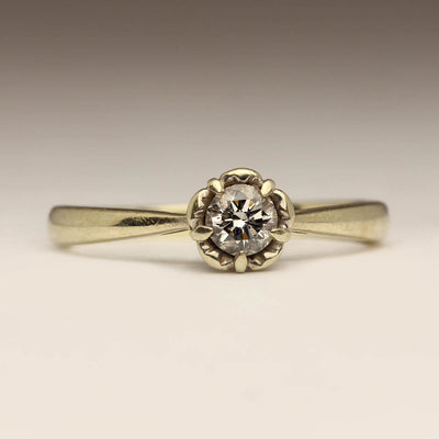 Customer Engagement Ring – Before and After Sandcast Texture Effect
