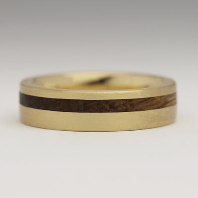 R1E 6mm in 9ct Yellow Gold and Oak