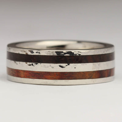 R6D 7mm – Palladium, Tulipwood and Cocobolo. Hammered and Polished